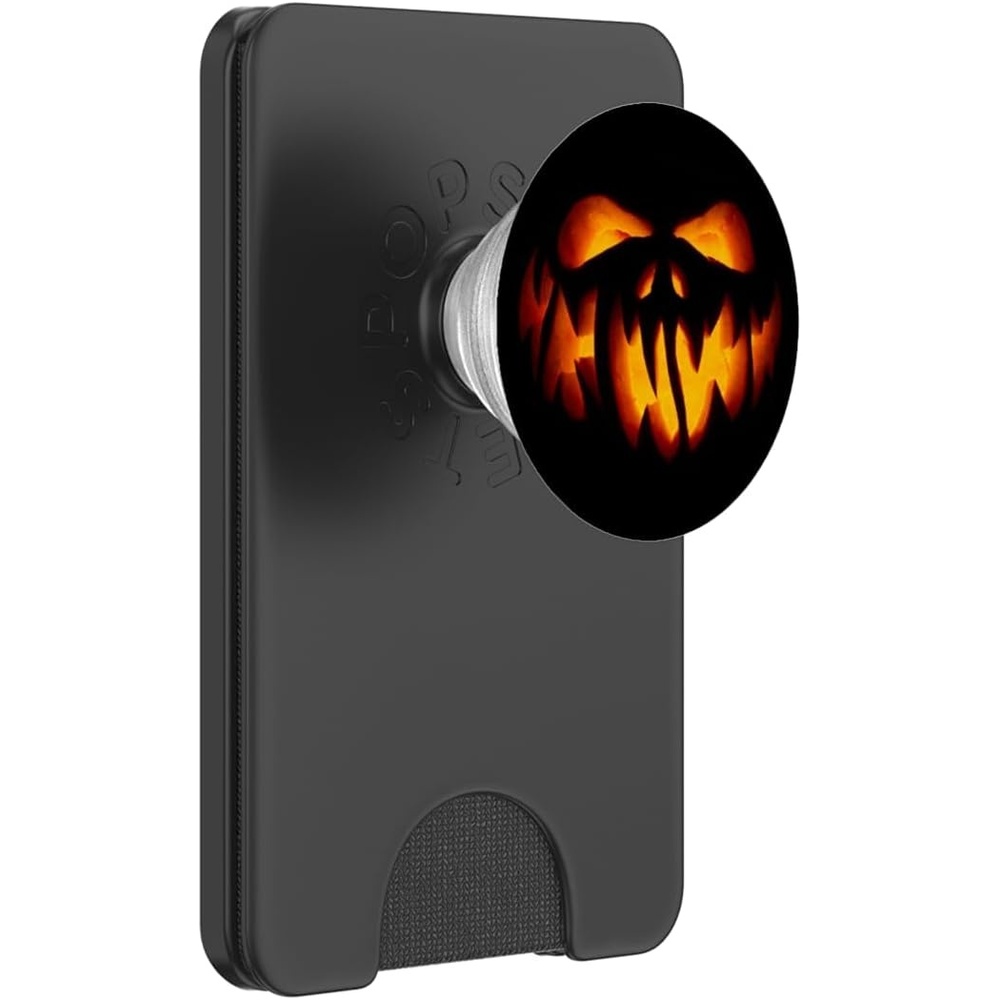 image:imagePopSockets Halloween Phone Grip  Spooky JackoLantern PopSockets PopGrip for MagSafeMagnetic PopWallet