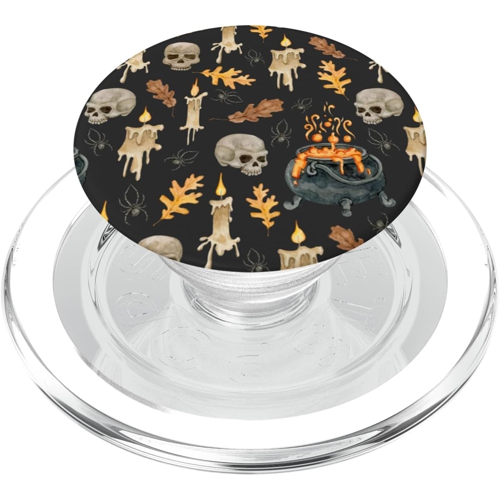 image:imagePopSockets Halloween Phone Grip  Spooky Pattern PopSockets PopGrip for MagSafeMagnetic PopGrip
