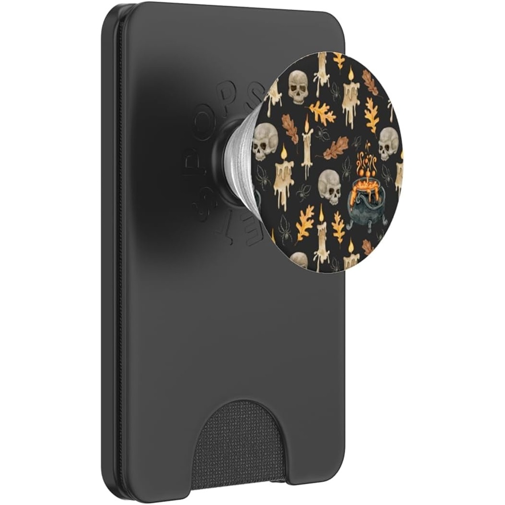 image:imagePopSockets Halloween Phone Grip Spooky Pattern PopSockets PopGrip for MagSafeMagnetic PopWallet