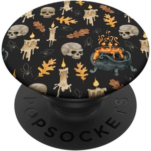 PopSockets Halloween Phone Grip – Spooky Pattern PopSockets PopGrip for MagSafe(Adhesive PopGrip)