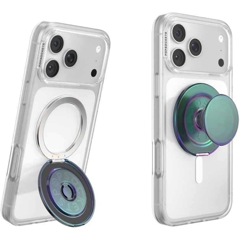 image:imagePopSockets KickOut Grip for MagSafe Adjustable Kickstand for Portrait or Landscape Magnetic Stand Green  GreenNightshade