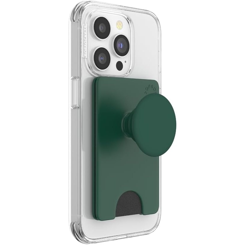 image:imagePopSockets KickOut Wallet for MagSafe Adjustable Kickstand Magnetic Stand Green  Knurl ForestFresh Pine
