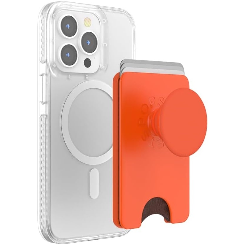 image:imagePopSockets KickOut Wallet for MagSafe Adjustable Kickstand Magnetic Stand Green  Knurl ForestPersimmon