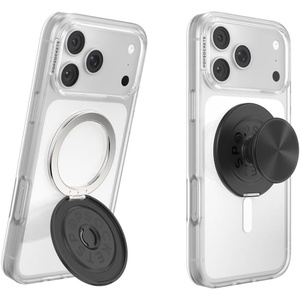 PopSockets Kick-Out Grip for MagSafe, Adjustable Kickstand for Portrait or Landscape, Magnetic Stand, Green – Green(Alum Radial Black)