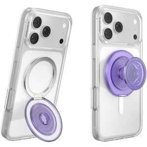 PopSockets Kick-Out Grip for MagSafe, Adjustable Kickstand for Portrait or Landscape, Magnetic Stand, Green – Green(Dusty Purple)