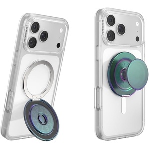 PopSockets Kick-Out Grip for MagSafe, Adjustable Kickstand for Portrait or Landscape, Magnetic Stand, Green – Green(Nightshade)
