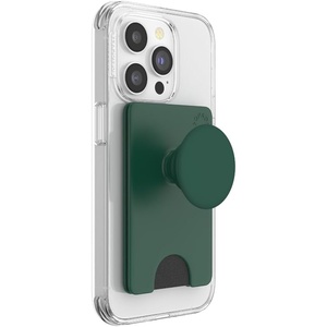 PopSockets Kick-Out Wallet for MagSafe, Adjustable Kickstand, Magnetic Stand, Green – Knurl Forest(Fresh Pine)