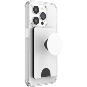 PopSockets Kick-Out Wallet for MagSafe, Adjustable Kickstand, Magnetic Stand, Green – Knurl Forest(White Black)