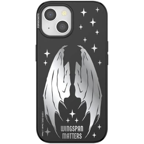 image:imagePopSockets iPhone 15 Phone Case with MagSafe Wireless Charging Compatible Bookish  Wingspan