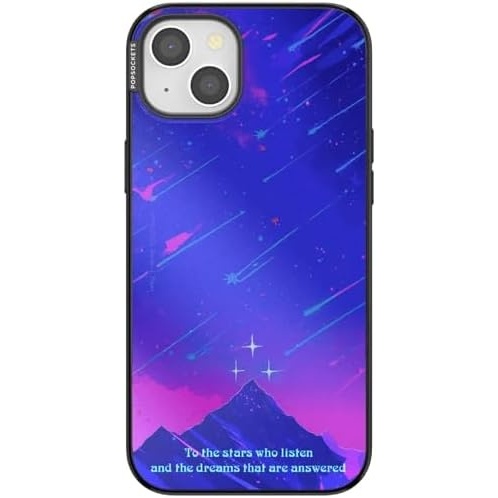 image:imagePopSockets iPhone 15 Plus Phone Case with MagSafe Wireless Charging Compatible Bookish  Mirror Starfall