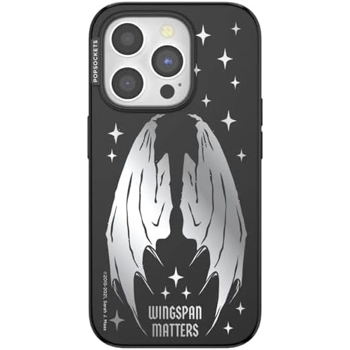 image:imagePopSockets iPhone 15 Pro Phone Case with MagSafe Wireless Charging Compatible Bookish  Wingspan