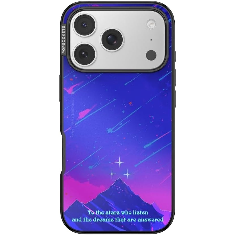 image:imagePopSockets iPhone 17 Pro Phone Case with MagSafe Wireless Charging Compatible Bookish  Mirror Starfall