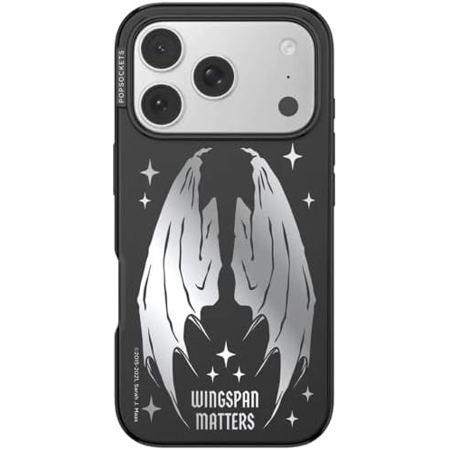 image:imagePopSockets iPhone 17 Pro Phone Case with MagSafe Wireless Charging Compatible Bookish  Wingspan