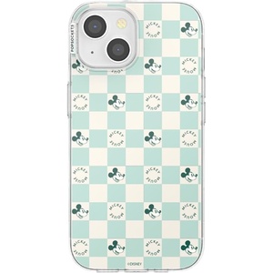 PopSockets iPhone 15 Phone Case with MagSafe, Wireless Charging Compatible, Disney – Mickey Classic Check