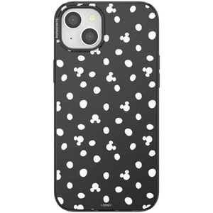 PopSockets iPhone 15 Plus Phone Case with MagSafe, Wireless Charging Compatible, Disney – Mickey Polka Dot Black