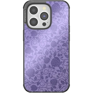 PopSockets iPhone 15 Pro Max Case Compatible with MagSafe, Phone Case for iPhone 15 Pro Max, Wireless Charging Compatible, Case Only, Disney Villains – Essence of Evil Queen(Dark Thorns)
