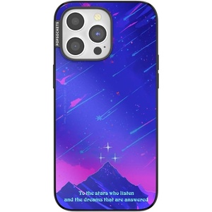 PopSockets iPhone 15 Pro Max Phone Case with MagSafe, Wireless Charging Compatible, Bookish – Mirror Starfall