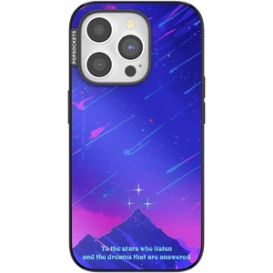 PopSockets iPhone 15 Pro Phone Case with MagSafe, Wireless Charging Compatible, Bookish – Mirror Starfall
