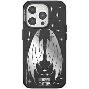 PopSockets iPhone 15 Pro Phone Case with MagSafe, Wireless Charging Compatible, Bookish – Wingspan