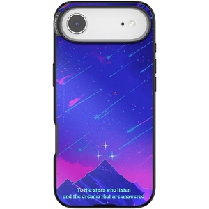 PopSockets iPhone 17 Air Phone Case with MagSafe, Wireless Charging Compatible, Bookish – Mirror Starfall