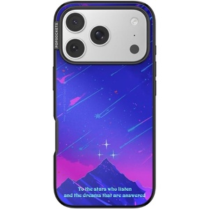 PopSockets iPhone 17 Pro Phone Case with MagSafe, Wireless Charging Compatible, Bookish – Mirror Starfall