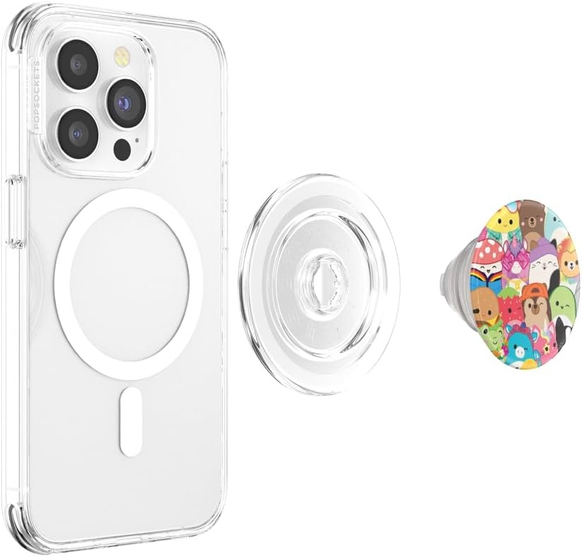 image:imagePopSockets Phone Grip for MagSafe with Kickstand Magnetic Stand Swappable Top Secure Hold for iPhone MagSafe Cases Phone amp Tablet Grip Squishmallows MalcolmFriends