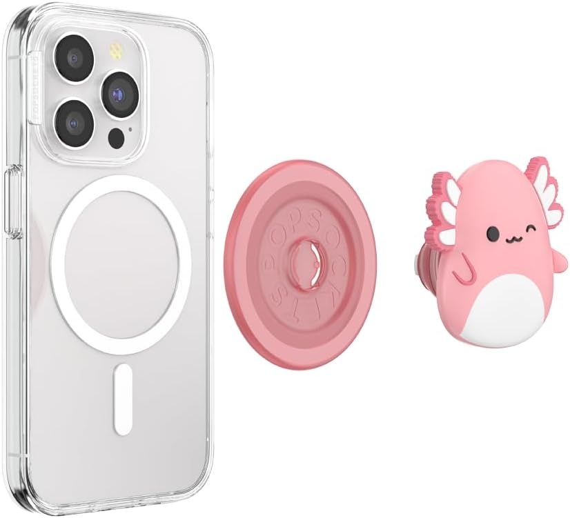 image:imagePopSockets Phone Grip for MagSafe with Kickstand Magnetic Stand Swappable Top Secure Hold for iPhone MagSafe Cases Phone amp Tablet Grip Squishmallows MalcolmArchie