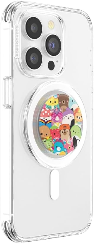 image:imagePopSockets Phone Grip for MagSafe with Kickstand Magnetic Stand Swappable Top Secure Hold for iPhone MagSafe Cases Phone amp Tablet Grip Squishmallows MalcolmFriends