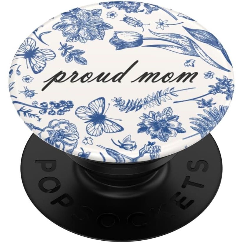 image:imagePopSockets Phone Grip with Expanding Kickstand Pop Socket for Phone  Vibey ButterflyProud Mom