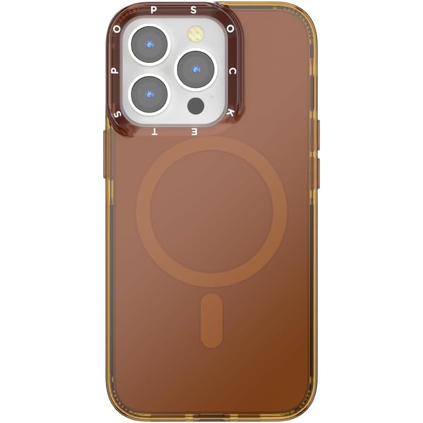 image:imagePopSockets iPhone 14 Case with MagSafe Phone Case for iPhone 14 Grip Sold Separately Wireless Charging Compatible  NightshadeAmber