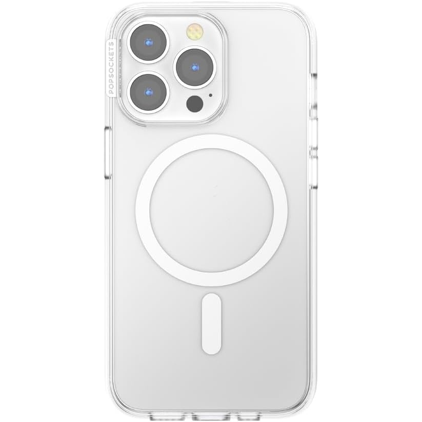 image:imagePopSockets iPhone 14 Case with MagSafe Phone Case for iPhone 14 Grip Sold Separately Wireless Charging Compatible  NightshadeClear
