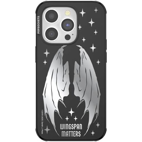 image:imagePopSockets iPhone 14 Pro Phone Case with MagSafe Wireless Charging Compatible Bookish  Wingspan