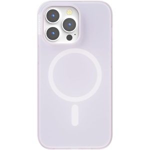 PopSockets iPhone 14 Case with MagSafe, Phone Case for iPhone 14, Grip Sold Separately, Wireless Charging Compatible – Nightshade(Opalescent White)
