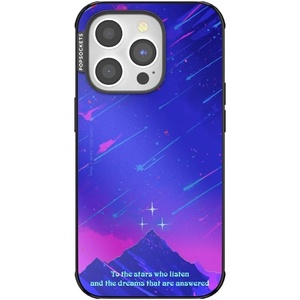 PopSockets iPhone 14 Pro Phone Case with MagSafe, Wireless Charging Compatible, Bookish – Mirror Starfall