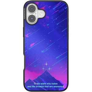 PopSockets iPhone 16 Plus Phone Case with MagSafe, Wireless Charging Compatible, Bookish – Mirror Starfall