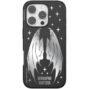 PopSockets iPhone 16 Pro Phone Case with MagSafe, Wireless Charging Compatible, Bookish – Wingspan
