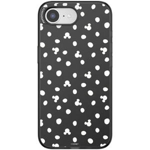 PopSockets iPhone 16E Phone Case with MagSafe, Wireless Charging Compatible, Disney – Mickey Polka Dot Black