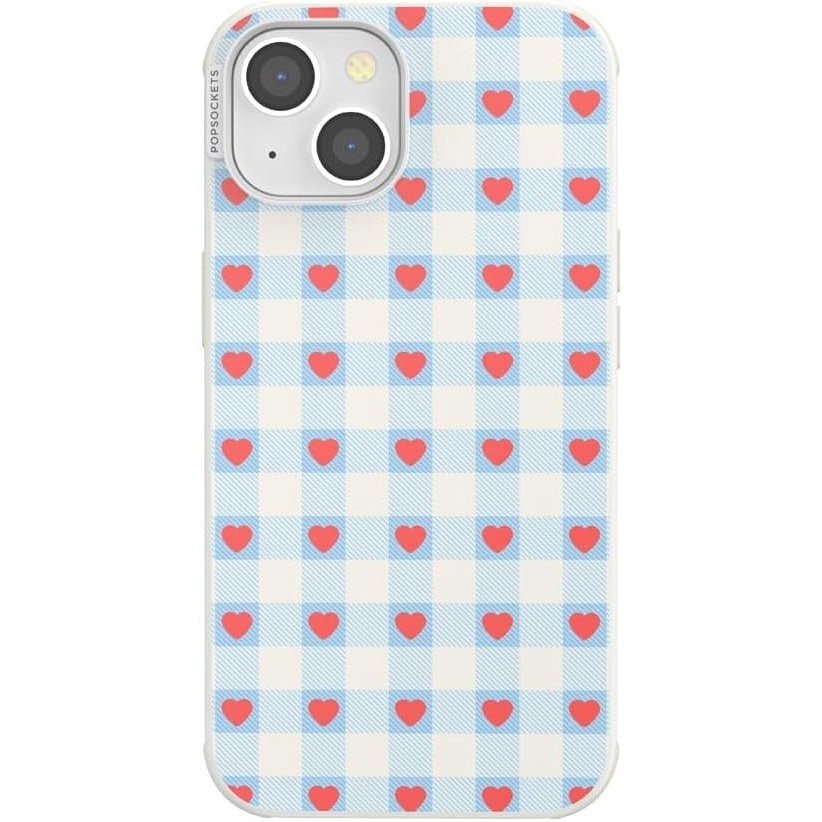 image:imagePopSockets iPhone 13 Pro Max Case Compatible with MagSafe Phone Case for iPhone 13 Pro Max Wireless Charging Compatible  Cherry BowsBerry Sweet Gingham