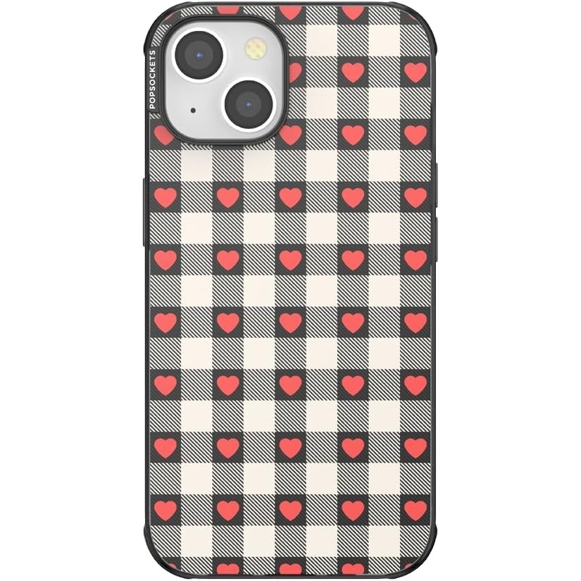 image:imagePopSockets iPhone 13 Pro Max Case Compatible with MagSafe Phone Case for iPhone 13 Pro Max Wireless Charging Compatible  Cherry BowsHeartbreaker Gingham