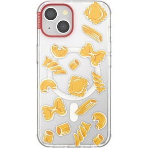 PopSockets iPhone 13 Pro Max Case Compatible with MagSafe, Phone Case for iPhone 13 Pro Max, Wireless Charging Compatible – Cherry Bows(Pasta Pasta)